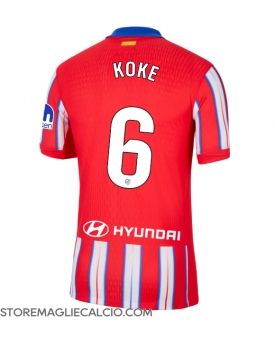 Atletico Madrid Koke #6 Maglia Gara Casa Repliche 2024-25